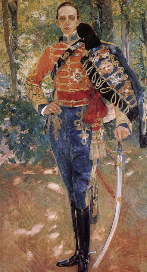 Joaquin Sorolla King Alphonse XIII of uniform cable